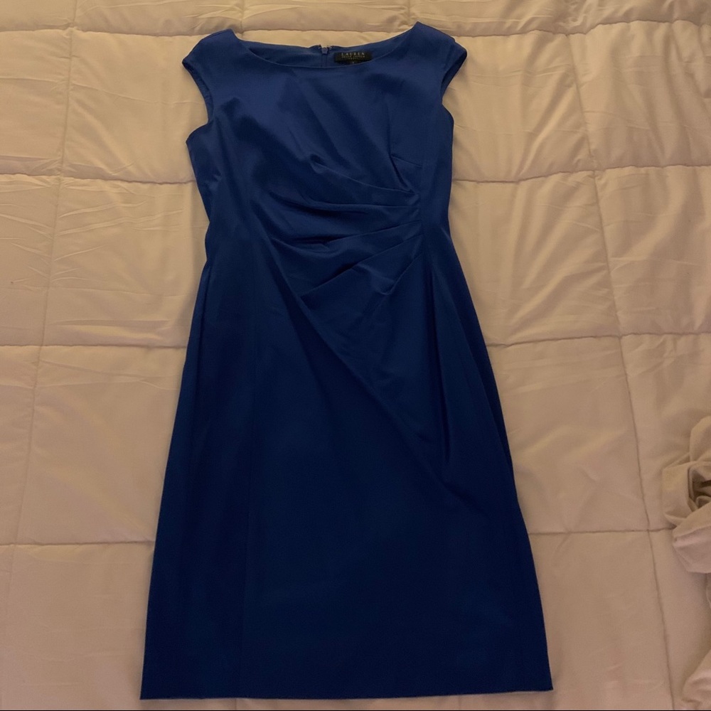 Ralph Lauren Blue Silk Dress